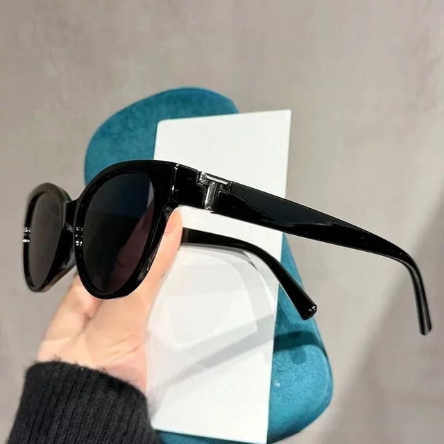 DIXSG DS-8820 Sonnenbrille Cat-Eye, Vollrand, Kunststoff, Schwarz, Damen - Bild 1