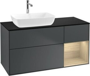 V&B Waschtischunterschrank Finion mit Wandbeleuchtung, Breite: 120 cm, Tiefe: 50,1 cm, Höhe: 50,1 cm, lackiert - Bild 1