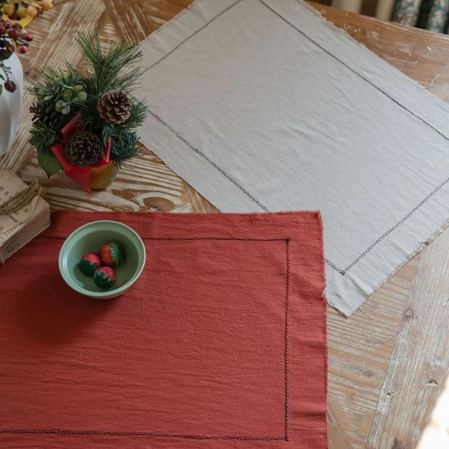 YT Daily Necessities Stoffservietten aus 100 % Baumwolle, 10 Stück, Grau, B: 30 cm, T: 45 cm - Bild 1