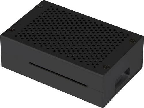 Joy-it Aluminiumgehäuse für Raspberry Pi 4 B in Schwarz - Bild 1
