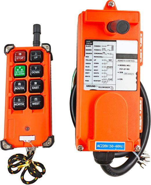 CNMAWAY F21-E1B Drahtlose Industrie-Fernbedienung mit Empfänger für 12V-380V Hubmotoren und Krane - Bild 1