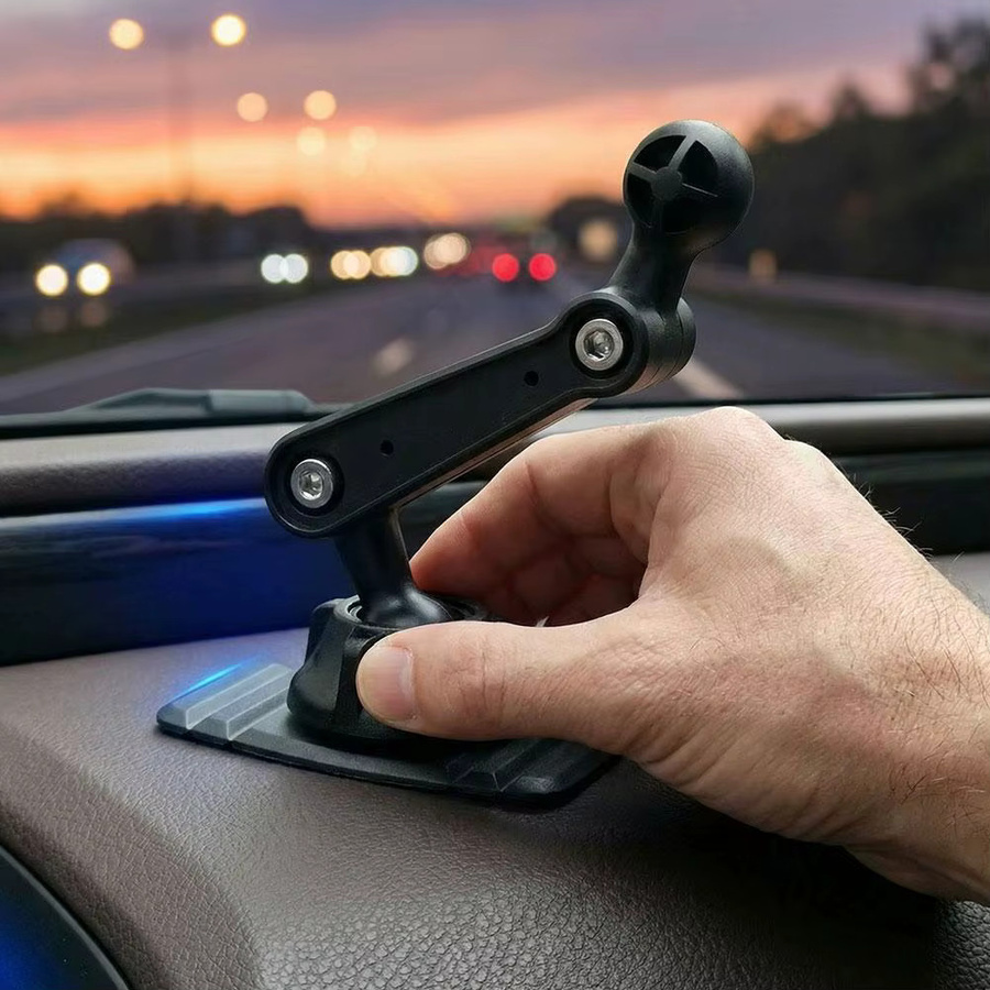 Adhesvie Dashboard-Halterungsbasis mit 17-mm-Kugelkopf für Auto-Handyhalterung, 360 Grad drehbar, Schwarz - Bild 5