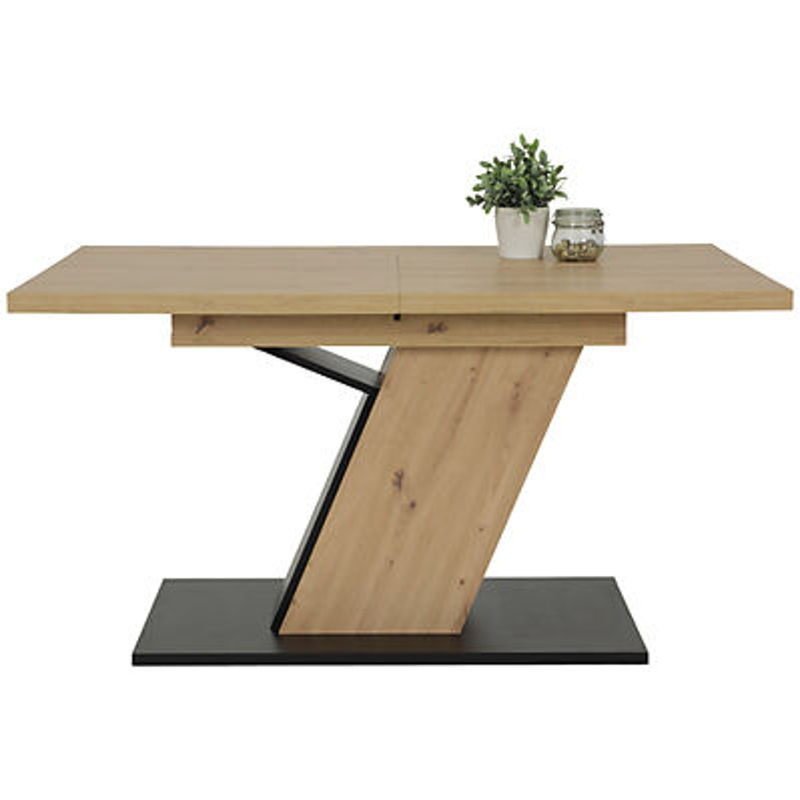 Esstisch Hela in Eiche Artisan Nachbildung, braun, ausziehbar, B/T/H: 140 x 90 x 76 cm - Bild 3