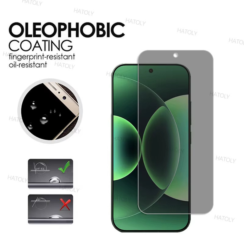 2/4er Set Privatsphäre Schutzfolie aus gehärtetem Glas für Xiaomi 17 Pro und Xiaomi 17 Pro Max Anti-Spy Display Schutzfolie - Bild 5