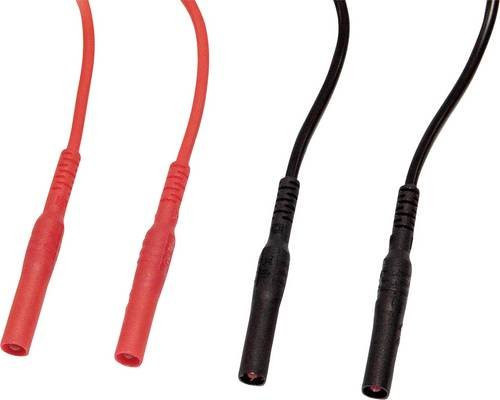 Chauvin Arnoux Messleitungs-Set mit 4mm Sicherheits-Steckern, Länge: 1,5 m, Farben: Rot und Schwarz - Bild 1