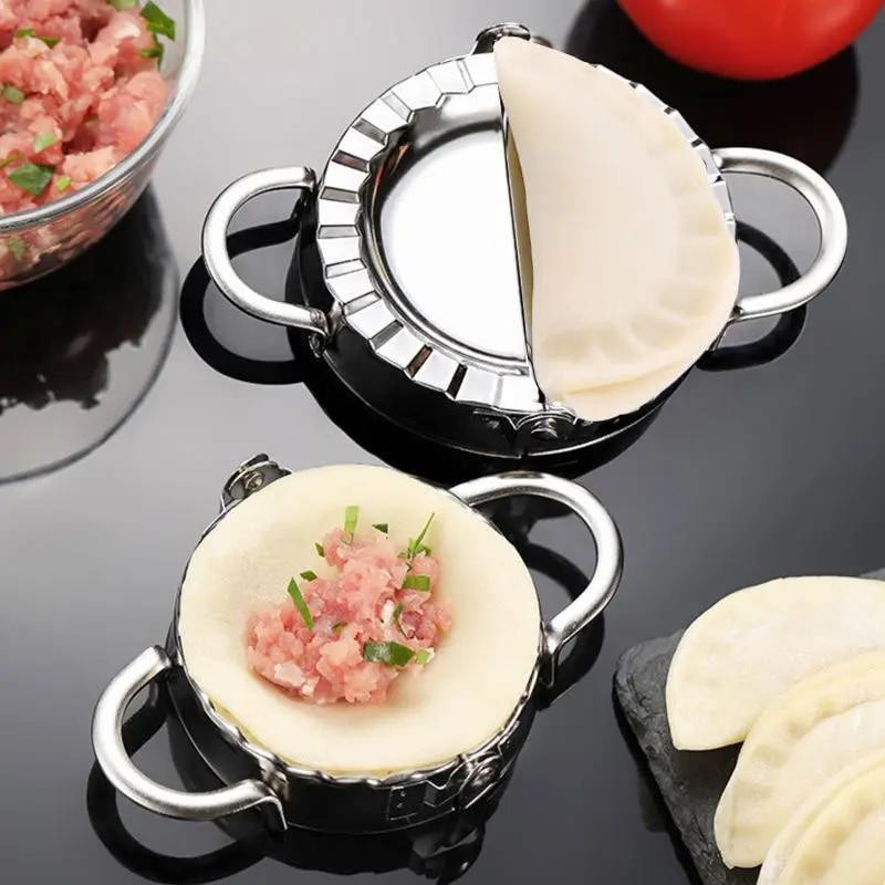 Love Home Garden Knödel-Maker aus Edelstahl in Silber als manuelle Knödelform und Jiaozi-Maker für dein Küchenzubehör - Bild 4