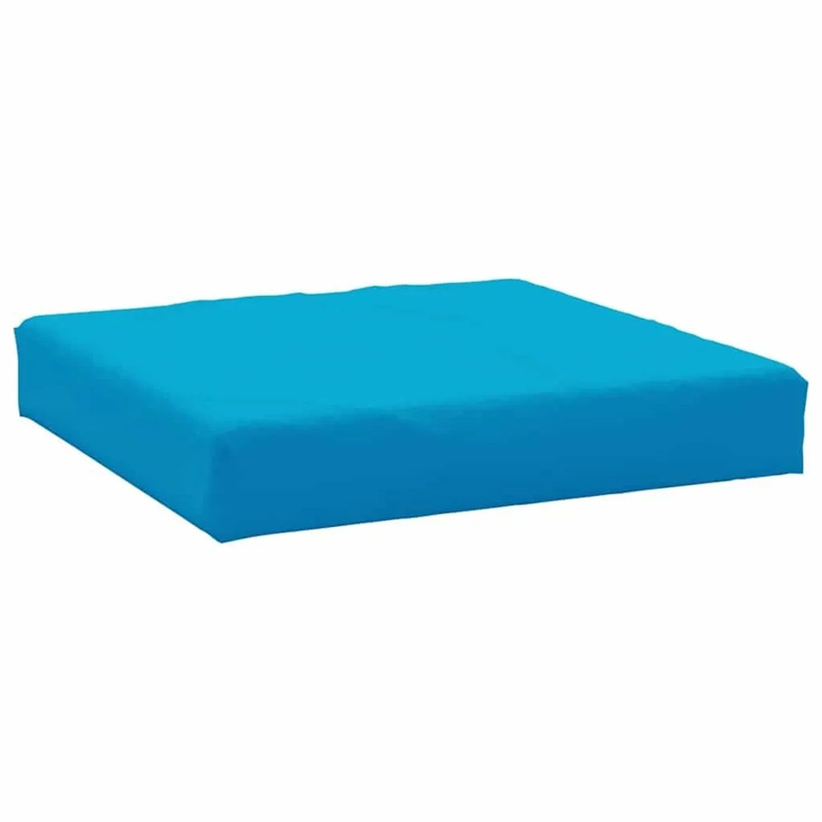 vidaXL Palettenkissen Hellblau aus Oxford-Gewebe mit Schaumstofffüllung, B/B/H: 60 x 60 x 9,5 cm - Bild 2