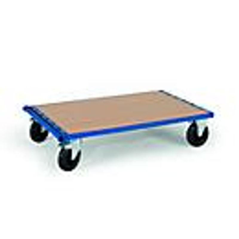 Rollcart Transportsysteme Plattenwagen aus Stahl in Blau mit 1.200 kg Tragkraft, B/T: 160 x 80 cm - Bild 2