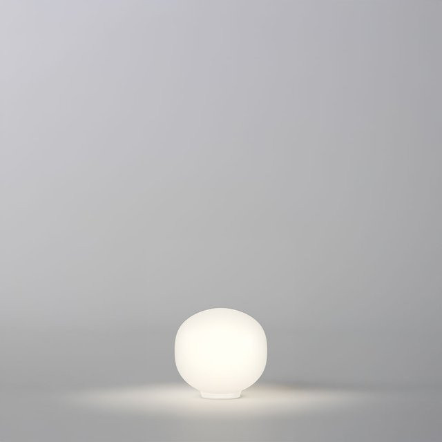 Lodes Volum 14 Tischleuchte in Weiß mit Glaskugel - Bild 1