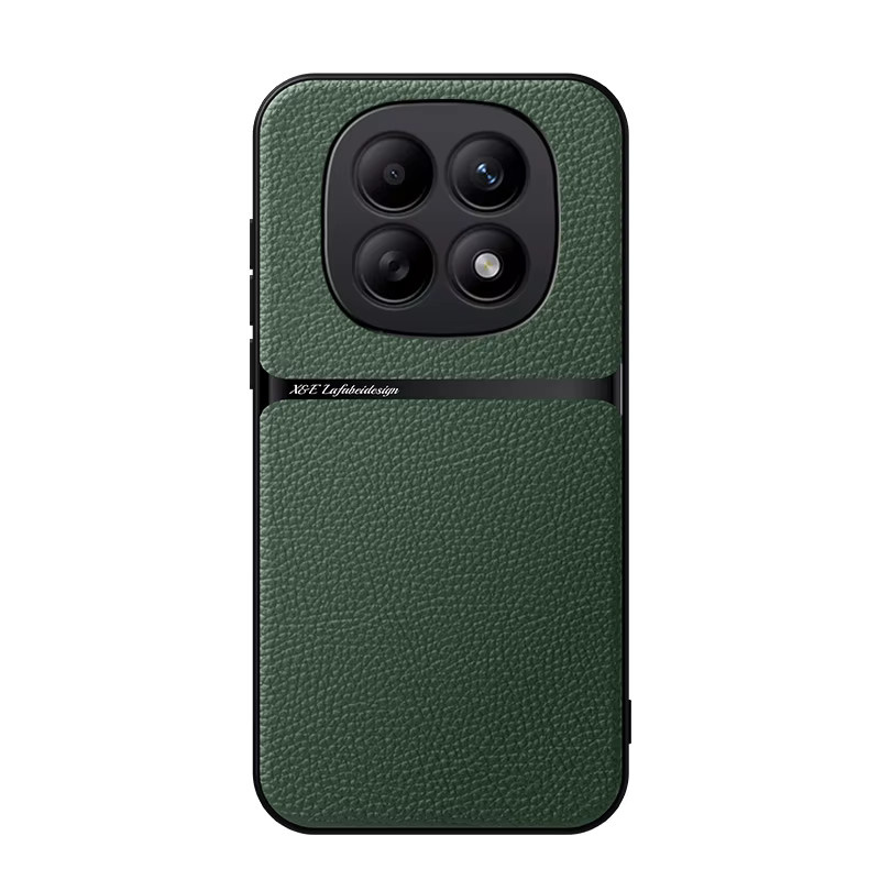 Clucy Magnetische Lederhülle mit Autohalterung für Redmi Note 15 14 Pro und Note 14, Farbe: Rot - Bild 2