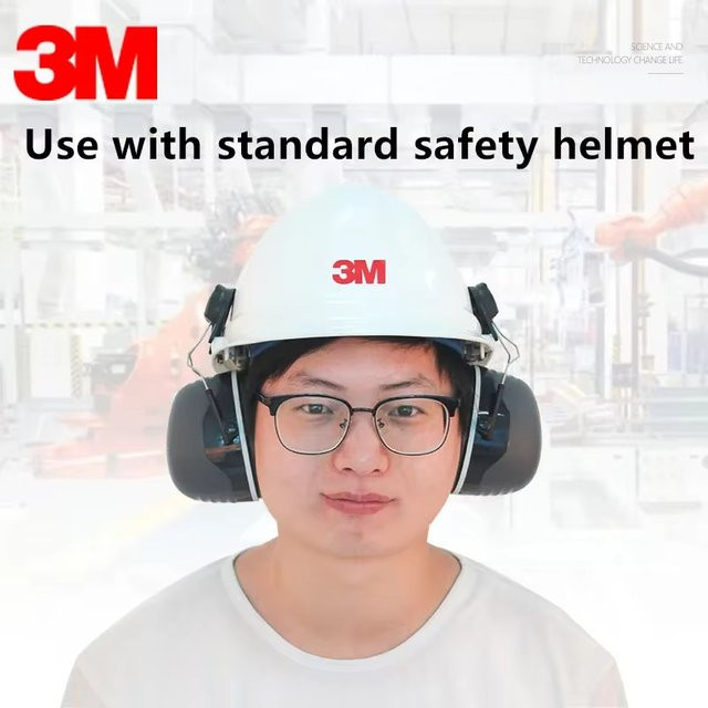 3M X5P3 Gehörschutz Ohrenschützer mit 36 dB Dämmung in Schwarz für Helme - Bild 1