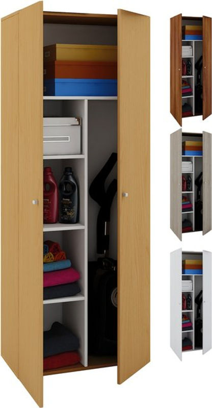 VCM Schrank Vandol II in Weiss aus Holzwerkstoff B/T/H: 39 x 70 x 178 cm - Bild 3