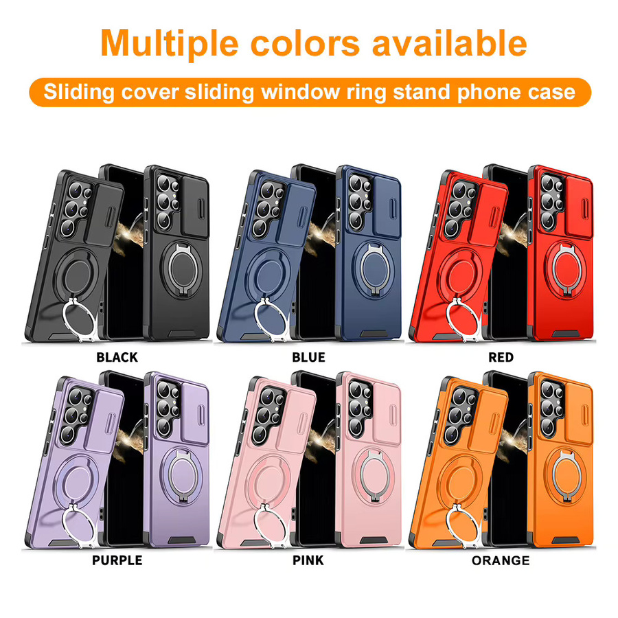 Samsung Handyhülle mit magnetischem Ring und Kamera-Schutz in Pink für verschiedene Samsung Galaxy Modelle wie A17 A16 A56 A36 A55 A35 A54 A26 A25 A15 A14 A07 A06 - Bild 3