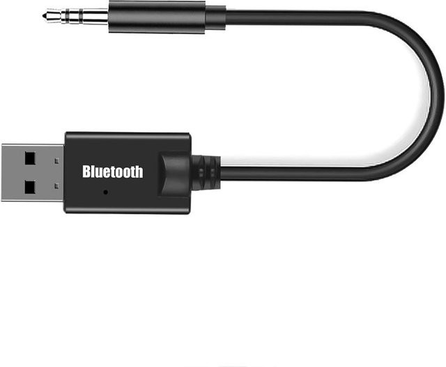 Meiteai-All Bluetooth 5.0 Audio-Empfänger Schwarz mit 3,5-mm-AUX-Buchse und USB-C Anschluss für PC, Auto und Lautsprecher - Bild 1