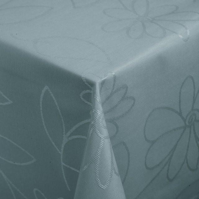 ERWIN M. Tischdecke Floralie quadratisch in Rauchblau, B/L: 80 x 80 cm - Bild 1