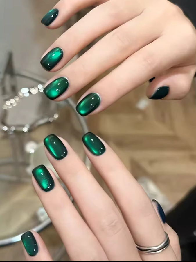MISS MIANEL Nagellack, Grün, Katzenauge Gel, 10 ml - Bild 7