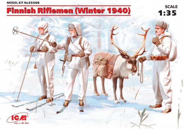 ICM WWII Finnische Infanterie, Soldaten, Weiß - Bild 1