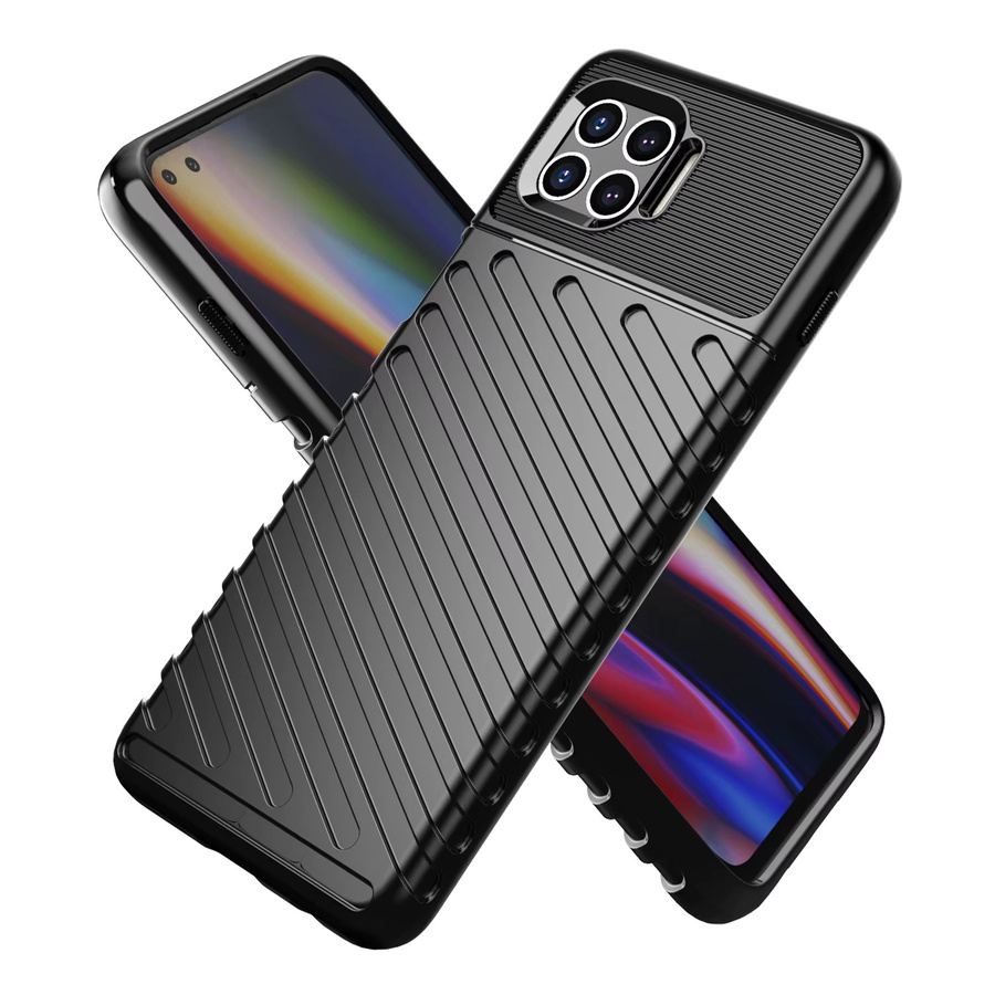 Stoßfeste Silikon-Handyhülle von Motorola für Moto G 5G Plus, One 5G und One 5G UW in Schwarz - Bild 2