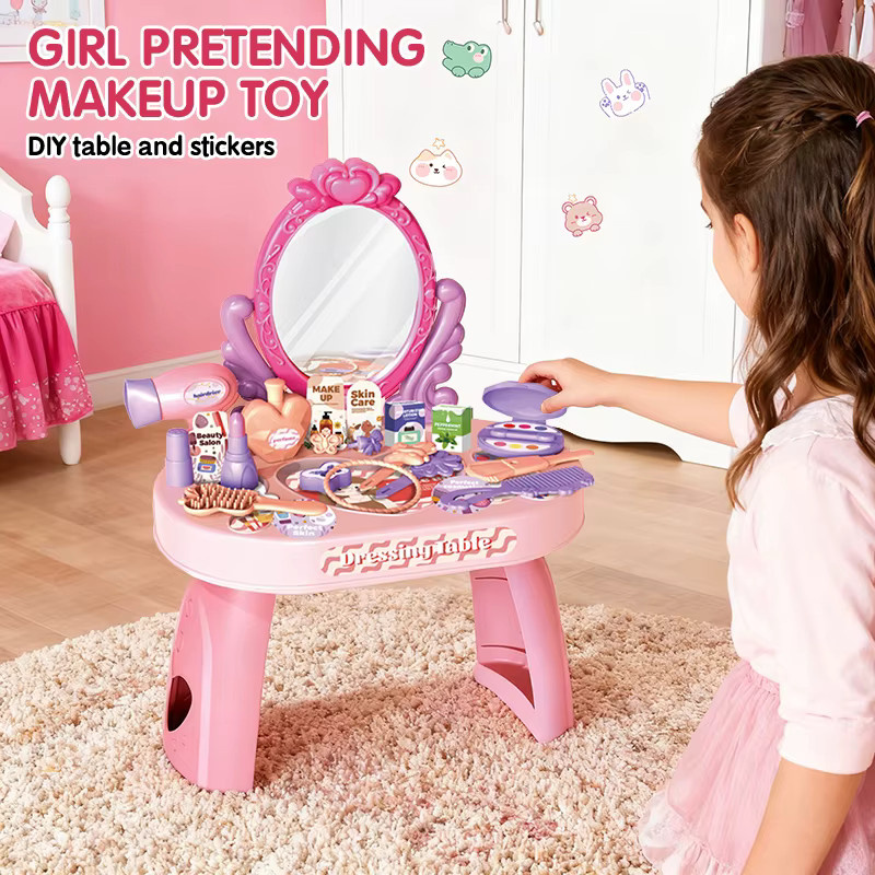 CONUSEA Schminktisch Spielzeug, Make-Up und Schmuck Box, 30-teiliges Set - Bild 2