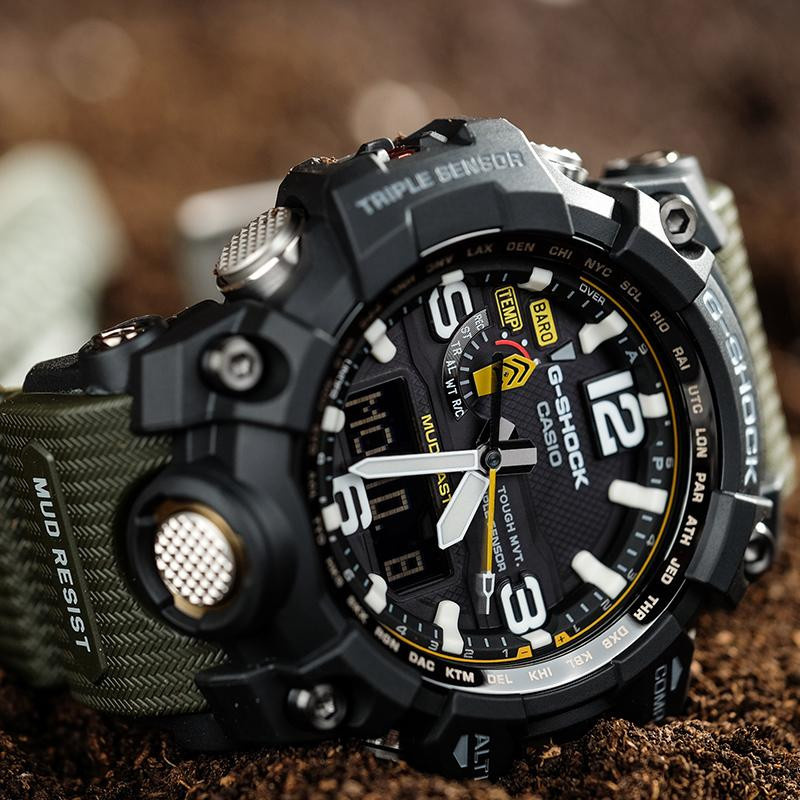 CASIO Armbanduhr Herren, Analog-Digital, Quarz, Schwarz, Textil/NATO - Bild 2