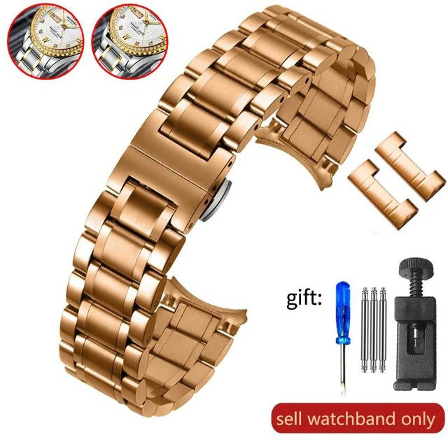 Lanspo Uhrenarmband Edelstahl, Roségold, Unisex - Bild 1