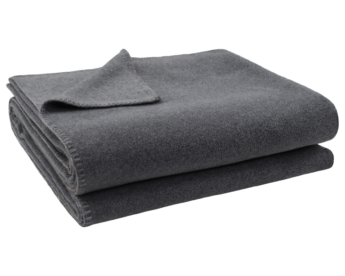 Zoeppritz Soft-Fleece Wohndecke Grau, B/B: 220 x 240 cm, Flauschig und OEKO-TEX Standard 100 zertifiziert - Bild 1