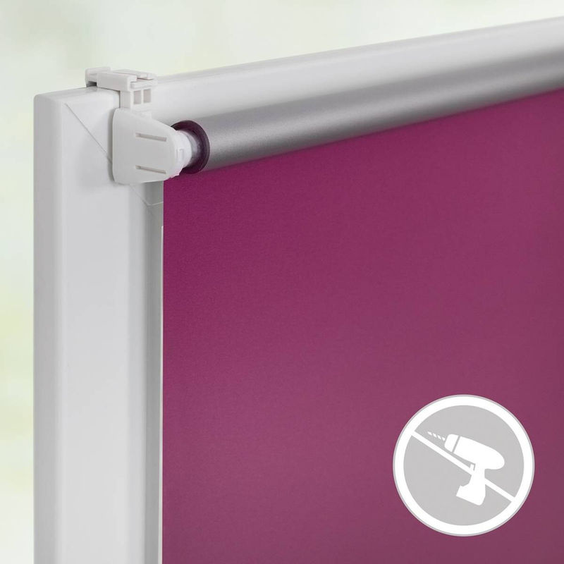 LICHTBLICK Thermo Klebe- und Klemmrollo Verdunkelung Pink B: 45 cm, H: 150 cm - Bild 8