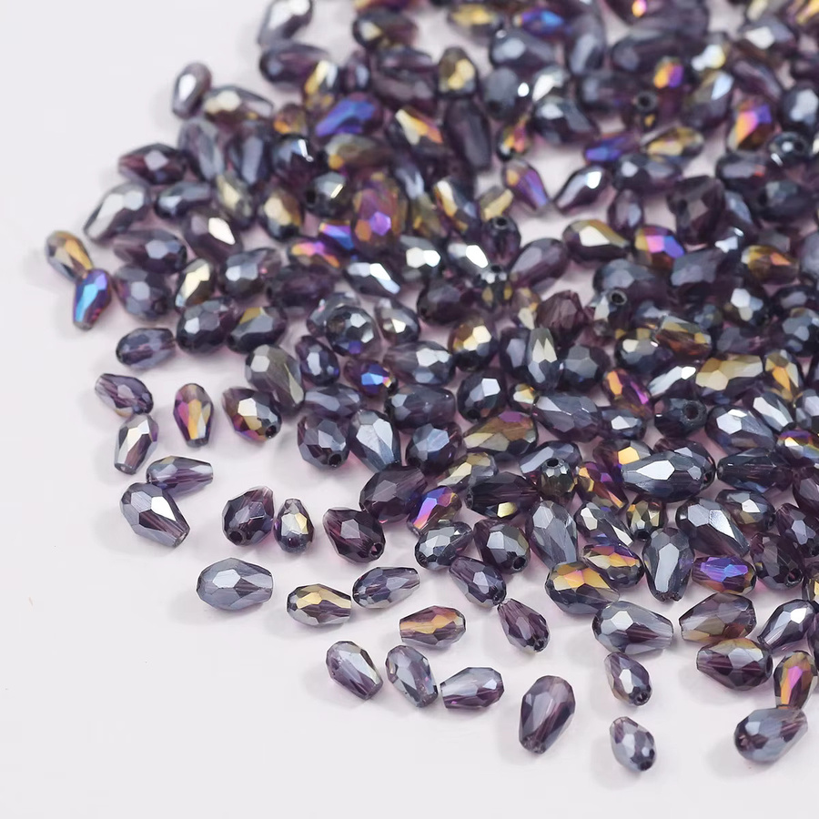 JHNBY Spacer Perlen, Violett, Österreichisches Kristallglas, 3x5/4x6mm - Bild 5