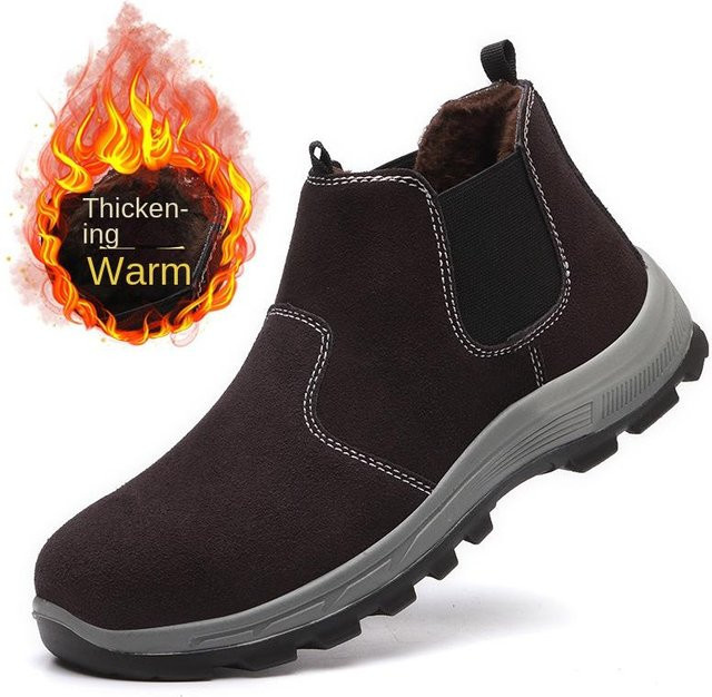 Avant-garde Arbeitsschutzschuhe für Herren aus Leder in Schwarz, Anti-Quetsch- und Durchtrittssicher mit Stahlkappe, Größe 46 - Bild 1