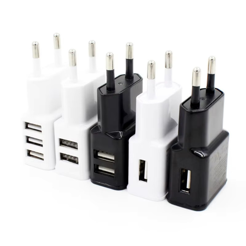 Universeller AC-zu-DC Stromwandler USB-Ladegerät 5V 2A in Schwarz - Bild 1