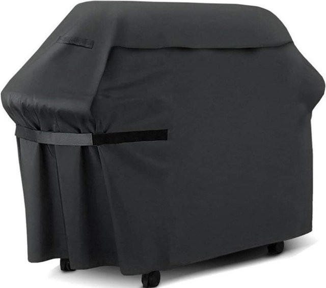 Binchi Garden Grillabdeckung für Holzkohlegrills aus wasserdichtem 210D Oxford-Gewebe, schwarz, UV-beständig und staubdicht - Bild 1