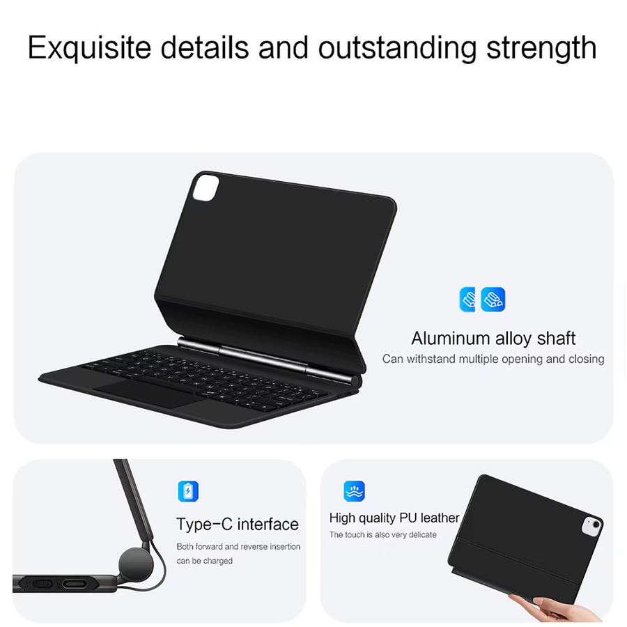 Apple Magic Keyboard für iPad Air 11 Zoll mit Hintergrundbeleuchtung und Multi-Touch in Schwarz - Bild 3