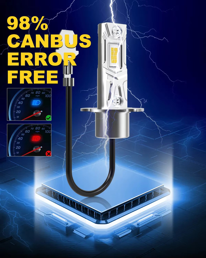 Katur H3 LED Auto Scheinwerfer und Nebellicht Set in Silber, 55W High Power Canbus LED Lampen für BMW E46 3er (2001 - 2005) - Bild 4