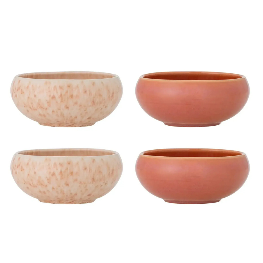 Bloomingville Schalen Roselyn Rosa Set aus 4 Stück Durchmesser: 14 cm - Bild 1