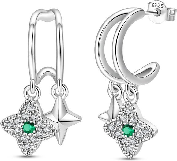 Ohrringe 925 Silber, Brillant, Zirkonia, Damen - Bild 1
