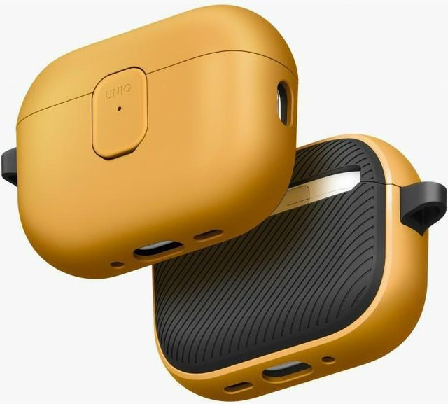 UNIQ Clyde Etui für AirPods Pro 3. Generation in Gelb-Grau - Bild 1