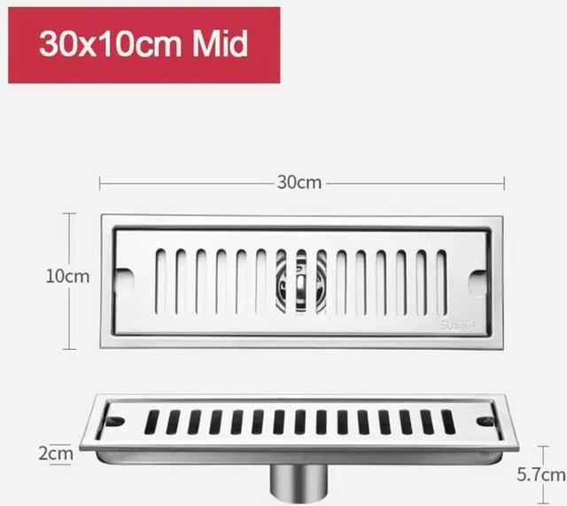 Lineare Duschrinne aus Edelstahl von Binchi Outdoor Product in Silber - Bild 1