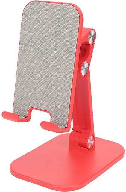 GoolRC Multifunktions-Handyhalter Tischtelefonständer mit Freisprecheinrichtung und rutschfester Basis in Rot und Grau für 4,7 Zoll Geräte - Bild 1