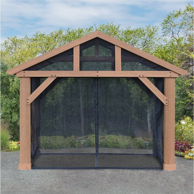 Westmann Moskitonetz für Holzpavillon Yukon, B/L: 366 x 427 cm, schwarz - Bild 1
