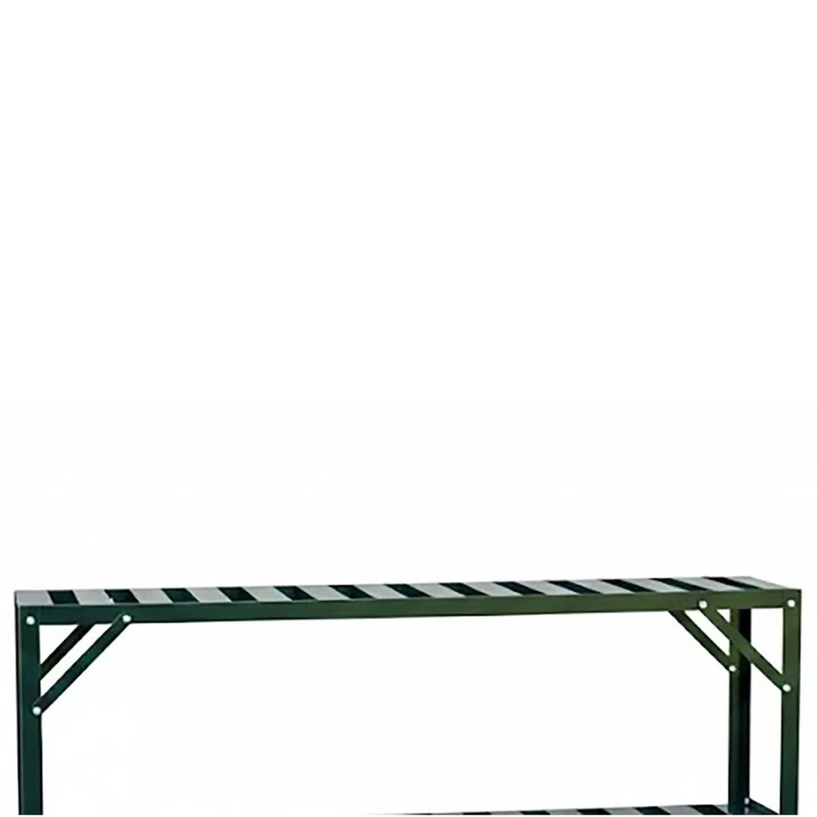 Halls Top Regal für Standalone-Tisch aus Aluminium in Grün, Breite: 121 cm, Tiefe: 26 cm - Bild 2