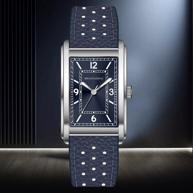 Specht & Söhne Armbanduhr, Automatik, Edelstahl, Blau, 28 mm, Herren - Bild 1