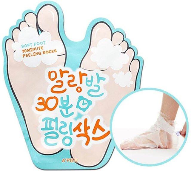 A'PIEU Fuß-Peeling-Socken, White, Unisex - Bild 1