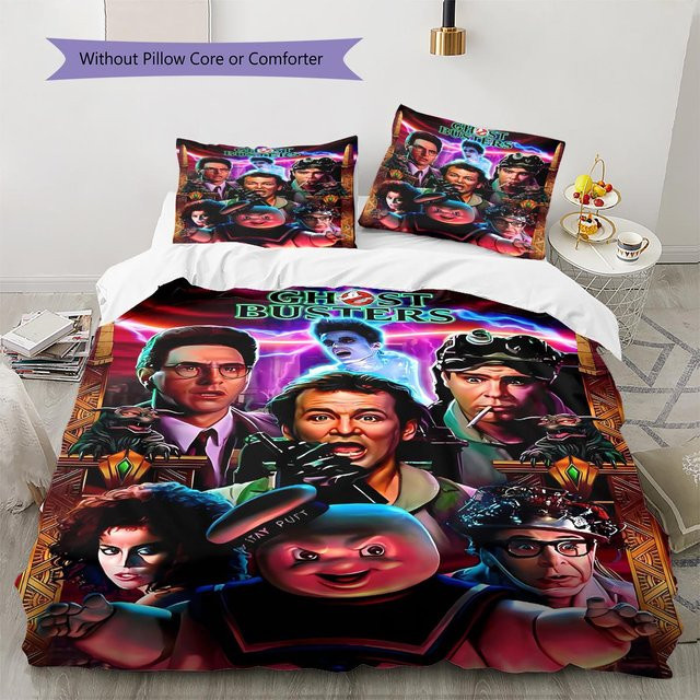 Ghostbusters Bettwäsche-Set mit Bettbezug und 2 Kissenbezügen, Mehrfarbig, B/H: 220 x 240 cm - Bild 1