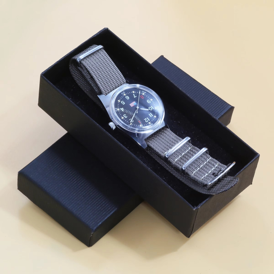 HEIMDALLR Armbanduhr, Handaufzug, Edelstahl, 36 mm, Herren, Schwarz - Bild 4