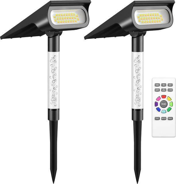 intelamp 2er-Pack Solar Halloween LED Gartenleuchten wasserdichte Außenbeleuchtung für Garten und Gehweg - Bild 1