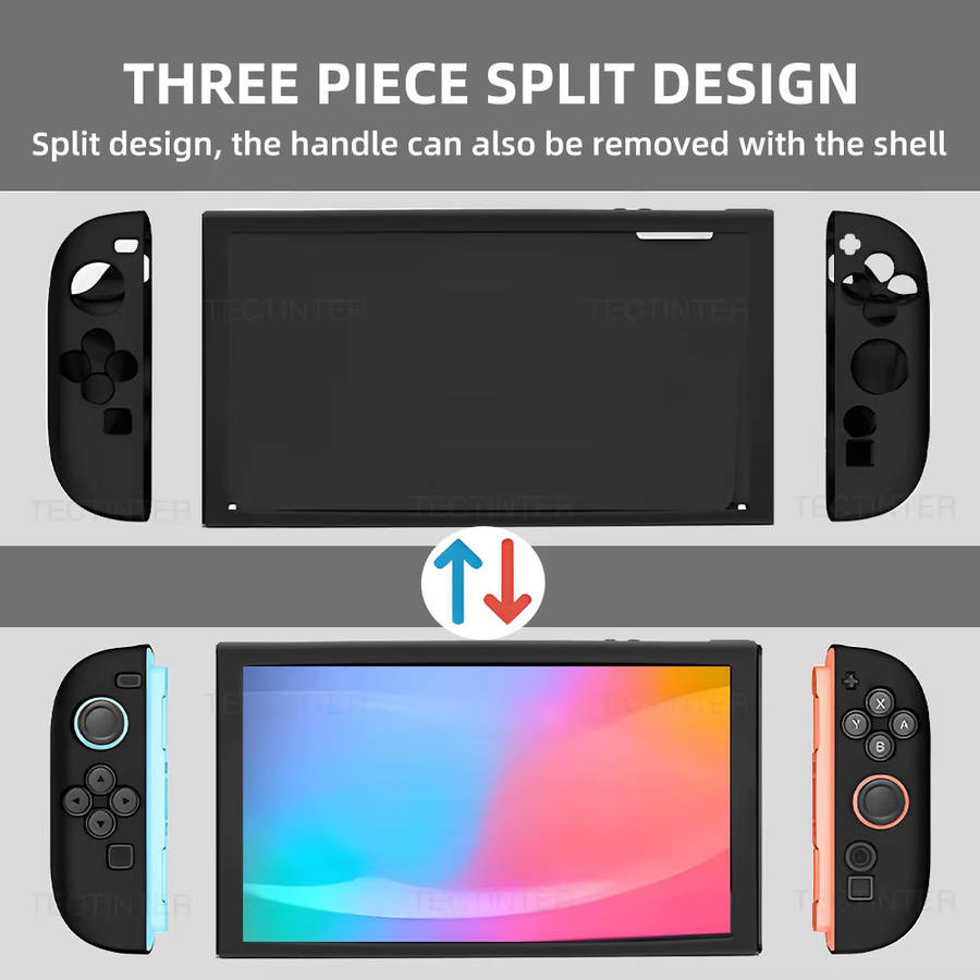 Silikon Schutzhülle für Nintendo Switch 2 Joystick Controller in Pink und Black - Bild 3