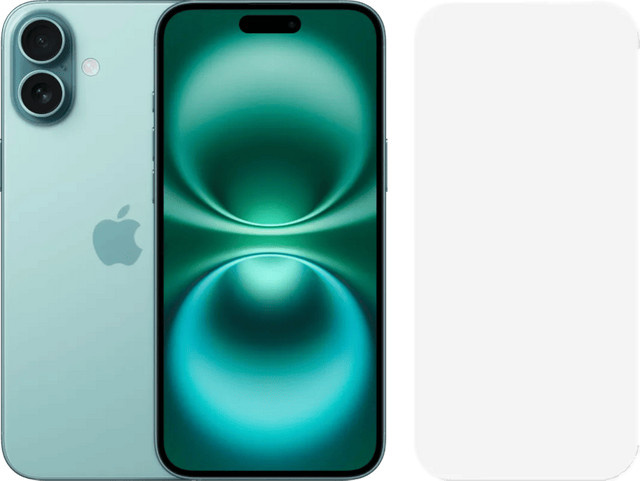 Apple iPhone 16 Plus 256GB Grün mit BlueBuilt Panzerglas - Bild 1