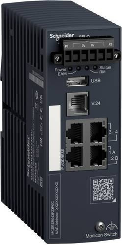 Schneider Electric MCSESR043F23F0C Managed Netzwerk Switch in Schwarz mit Ethernet/LAN - Bild 1