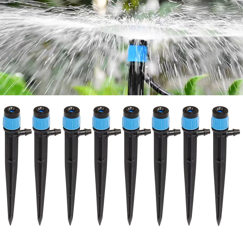 Pengliu Gartenbewässerung Set mit 10 Streuwasser Düsen und Sprinklern für 4/7mm Schläuche - Bild 2