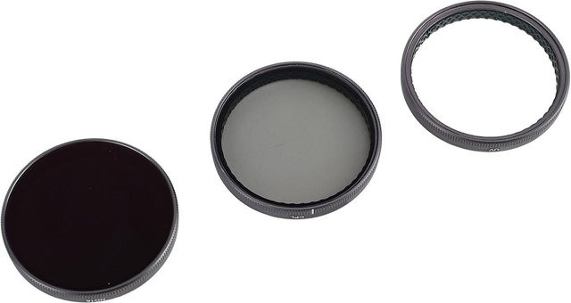 Igeteck Action-Kamera-Filterset mit Schnellverschluss und Mehrschichtbeschichtung für Action 3, Action 4 und Action 5 Pro, Grau - Bild 1